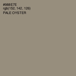 #988E7E - Pale Oyster Color Image